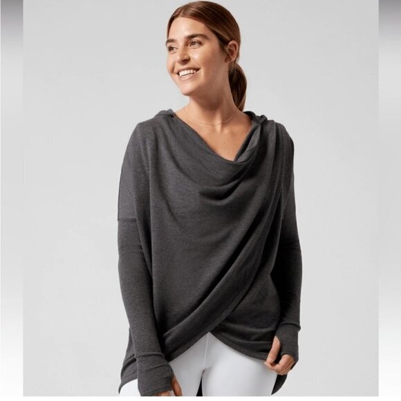 Athleta Tops - Athleta Charcoal Gray Hoodie